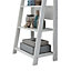 Riva Retro 5 Tier Ladder Bookcase Shelving Shelf Display Unit White