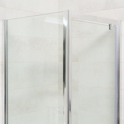 Riven Pivot Shower Door - (W)900mm - 3