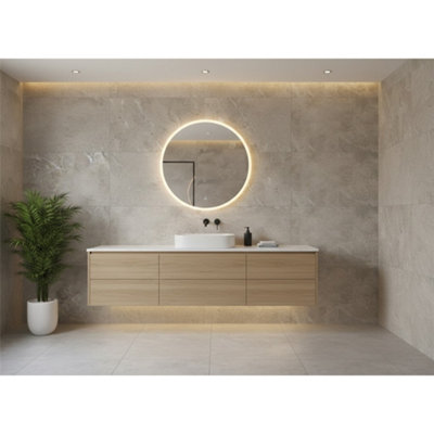Riverfall Mushroom Porcelain Tiles (18 Pack-3 Box-3.33m2 Coverage)-Sink ...
