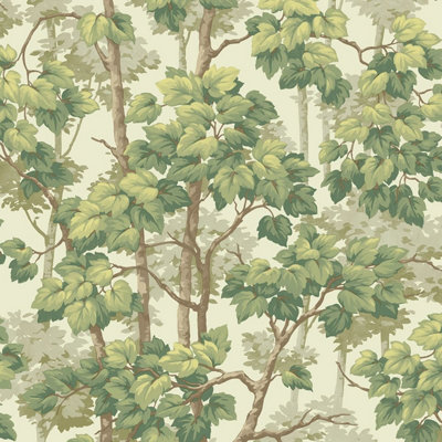 Rivington Tree Wallpaper Cream Belgravia 2501