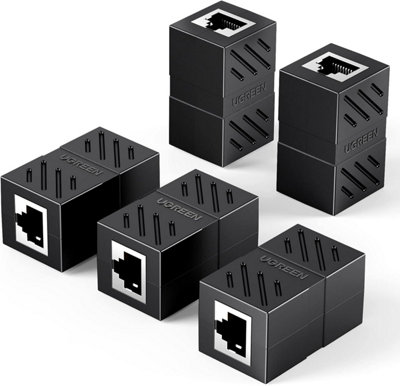 RJ45 Connector Extender, 5 Pack, Cat7 Cat6 Cat5e 8P8C LAN Ethernet ...