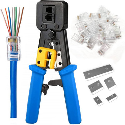 RJ45 crimping tool Ethernet crimping machine suitable for Cat6, Cat5 ...