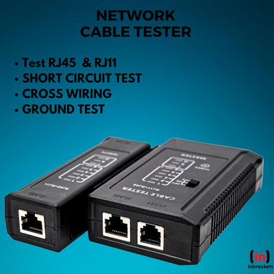 RJ45 Crimping Tool Ratchet Crimper Pass Through Easy Cat5e Cat6 + RJ45 Cable Tester with Cat6 connectors - 7