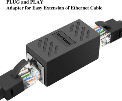 RJ45 Connector Coupler - Ethernet Cable Extender Adapter