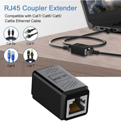 RJ45 Ethernet Cable Coupler Extender Cat5 Cat6 Cat6a Inline Joiner ...