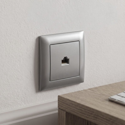 RJ45 socket Toolight OSTE JNH010-S Grey 3x7,4x7,4cm