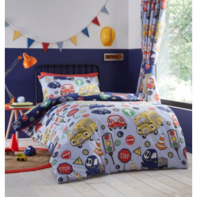 Road Trip Toddler Duvet Cover and Pillowcase Set