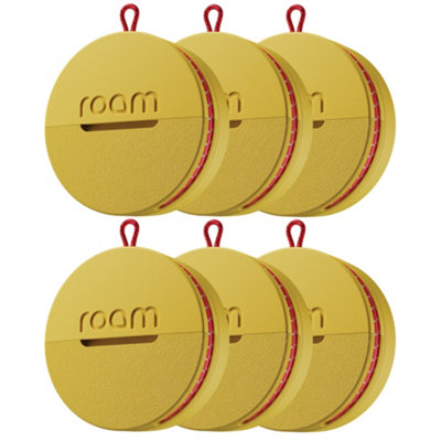 Roam Smart GPS Tracker for Items, Keys & Bags, 6 Pack Yellow ...