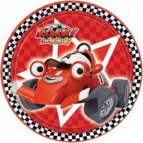 Roary the Racing Car Party Plates (Pack of 8) Red/Black/White (One Size)