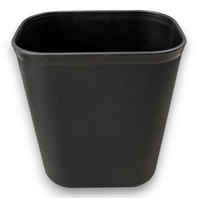 Robert Scott 12 Litre Rectangular Plastic Waste Bin (Black)