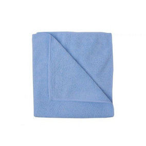 Robert Scott Contract Microfibre Cloth (Pack Of 10) Blue (One Size)