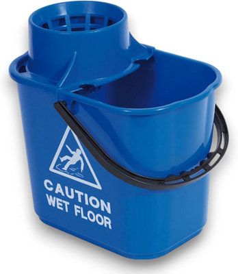 Robert Scott Professional 15 Litre Mop Bucket - Made from Recycled Plastic (Blue)