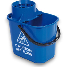Robert Scott Professional 15 Litre Mop Bucket - Made from Recycled Plastic (Blue)