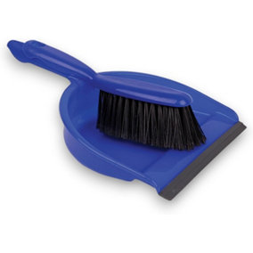 Robert Scott Professional Dustpan and Brush Set Soft Bristle Colour Coded (Blue)