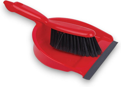 Robert Scott Professional Dustpan and Brush Set Soft Bristle Colour