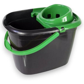 Robert Scott Recycled Great British Mop Bucket and Wringer 14 Litre - Green