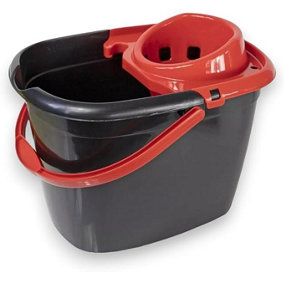 Robert Scott Recycled Great British Mop Bucket and Wringer 14 Litre - Red