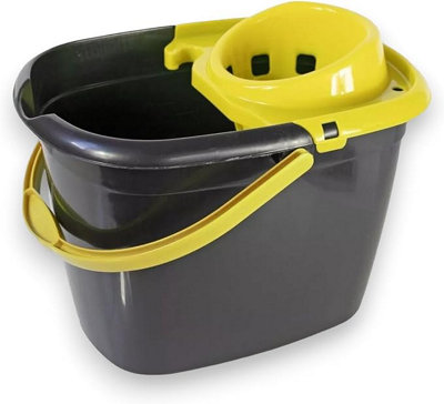 Robert Scott Recycled Great British Mop Bucket and Wringer 14 Litre - Yellow
