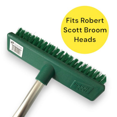Robert Scott Screw Thread Hygiene Handle 125cm - for Mops Brushes Squeegees - Colour Coded (Yellow)