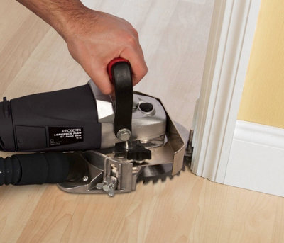 Roberts Professional Long Neck Jamb Saw with Rotating Handle for Trimming Cutting Doors Skirting 110V includes case