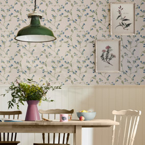 Robey Cottage Floral Creme Wallpaper