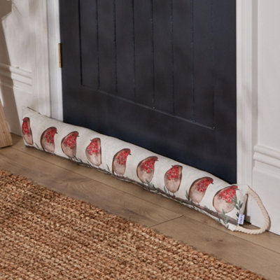 Robin Door Draught Excluder with Cream Rope Handle DIY at B&Q