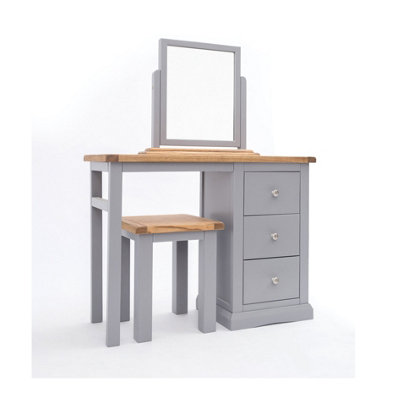 Rocca 3 Drawer Dressing Table Set Chrome Knob