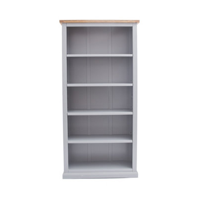 Rocca Grey Bookcase 180x90x30cm