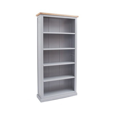 Rocca Grey Bookcase 180x90x30cm