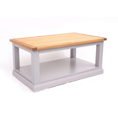 Rocca Grey Coffee Table with Shelf