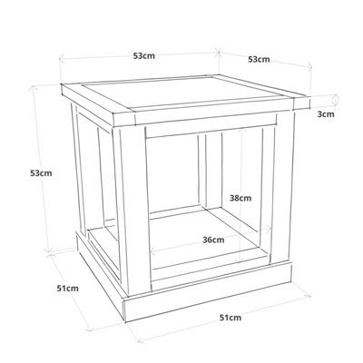 Rocca Grey Side Table with Shelf
