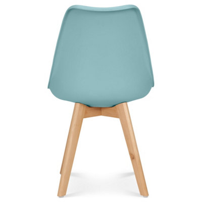 Rocco Tulip Dining Chair - Duck Egg Blue - Set of 2