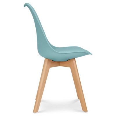 Rocco Tulip Dining Chair - Duck Egg Blue - Set of 2