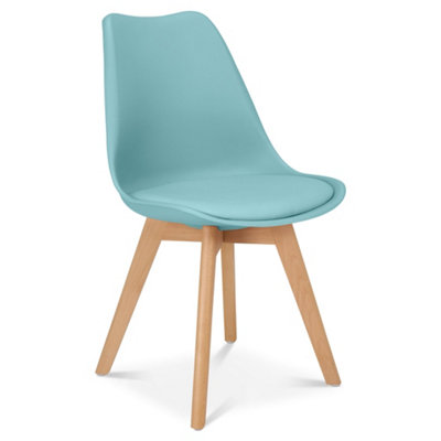 Rocco Tulip Dining Chair - Duck Egg Blue - Set of 2