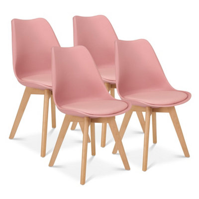 Rocco Tulip Dining Chair - Dusty Pink - Set of 4
