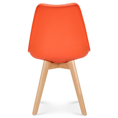 Rocco Tulip Dining Chair - Orange - Set of 4