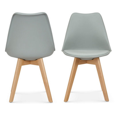 Rocco Tulip Dining Chair - Silver - Set of 2