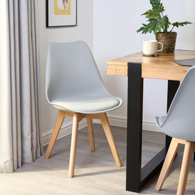 Rocco Tulip Dining Chair - Silver - Set of 4