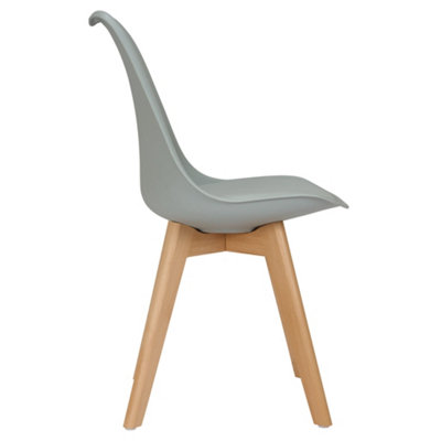 Rocco Tulip Dining Chair - Silver - Set of 4