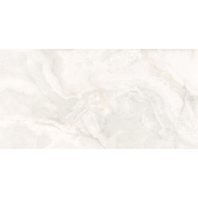 Rochelle White 1200 x 600 polished marble effect tile