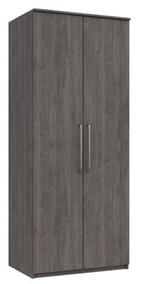Rochester 2 Door Robe - Dark Grey Oak on Express Delivery and Ready ...