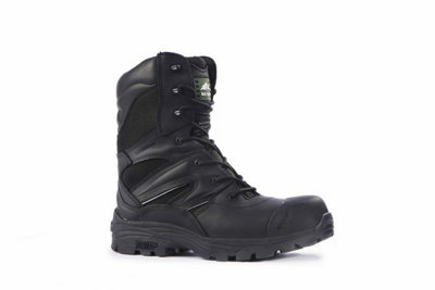 Rock Fall Titanium S3 black waterproof composite toe/midsole side zip safety boot RF4500