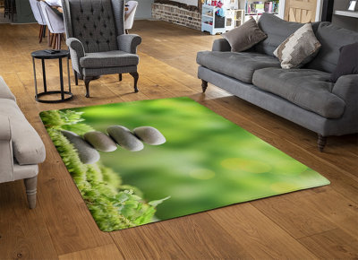 Rock Garden Stones Designer Special Soft Home Rug