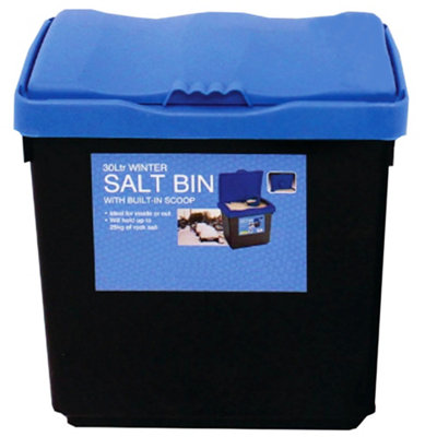 Rock Salt Grit Storage Bin with Scoop Salt Store Box Bin - 30L - 3