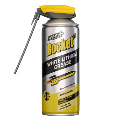 Rocket TT Add It White Lithium Grease 400ml Lubricant Spray RLG400