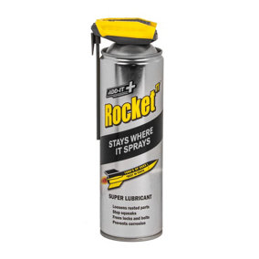 Rocket TT Super Tube Lubricant Spray & Straw 450mL Anti Squeaks Rust Corrosion