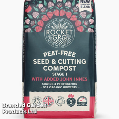 RocketGro  Peat-Free Seed & Cutting Compost with added John Innes 20 Litre x 1 Unit