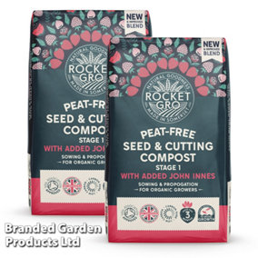 RocketGro  Peat-Free Seed & Cutting Compost with added John Innes 20 Litre x 2 Units