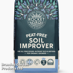 RocketGro Soil Improver 50 Litre x 1 Bag - Peat-Free