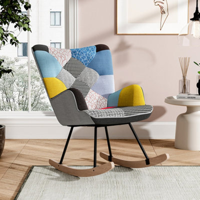 Upholstered rocking recliner sales